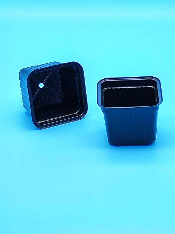 Kleine Pflanzengefäße für Setzlingen oder Jungpflanzen, Maße 75×75×55mm