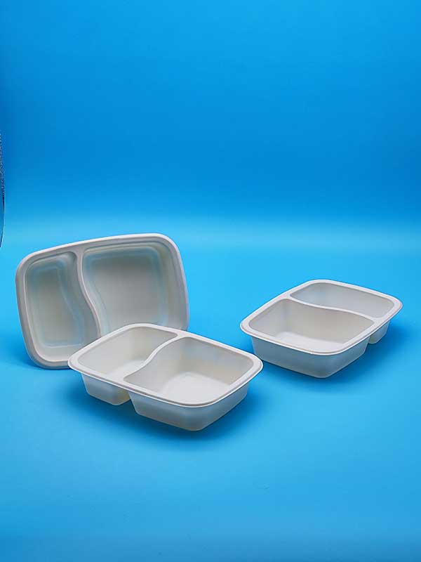 PP-Schale-oval-400ml,-unterteilt-in-60-und-40,-127×175×38mm