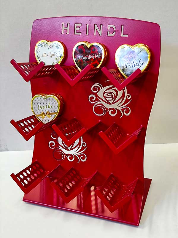 Heindl Display zur Produktpräsentation