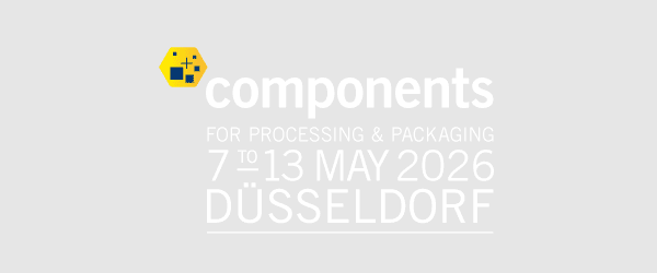 components for processing and Logo Messe packaging
