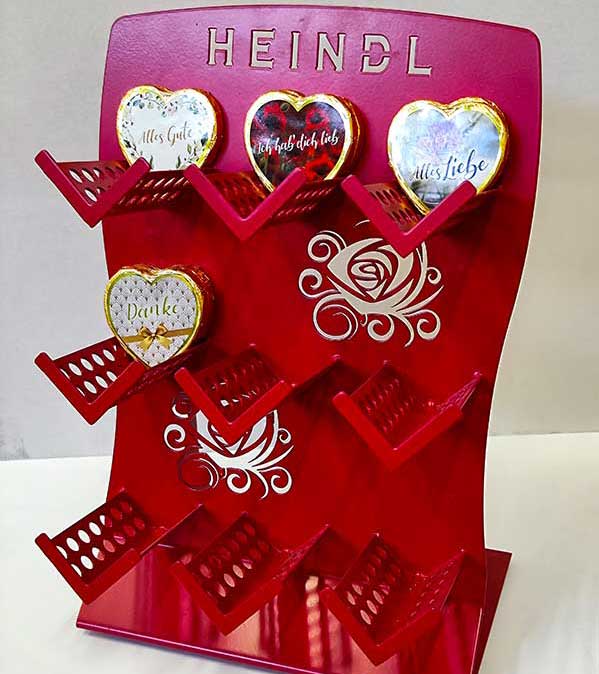 Heindl Aufsteller-Display Produktpräsentation